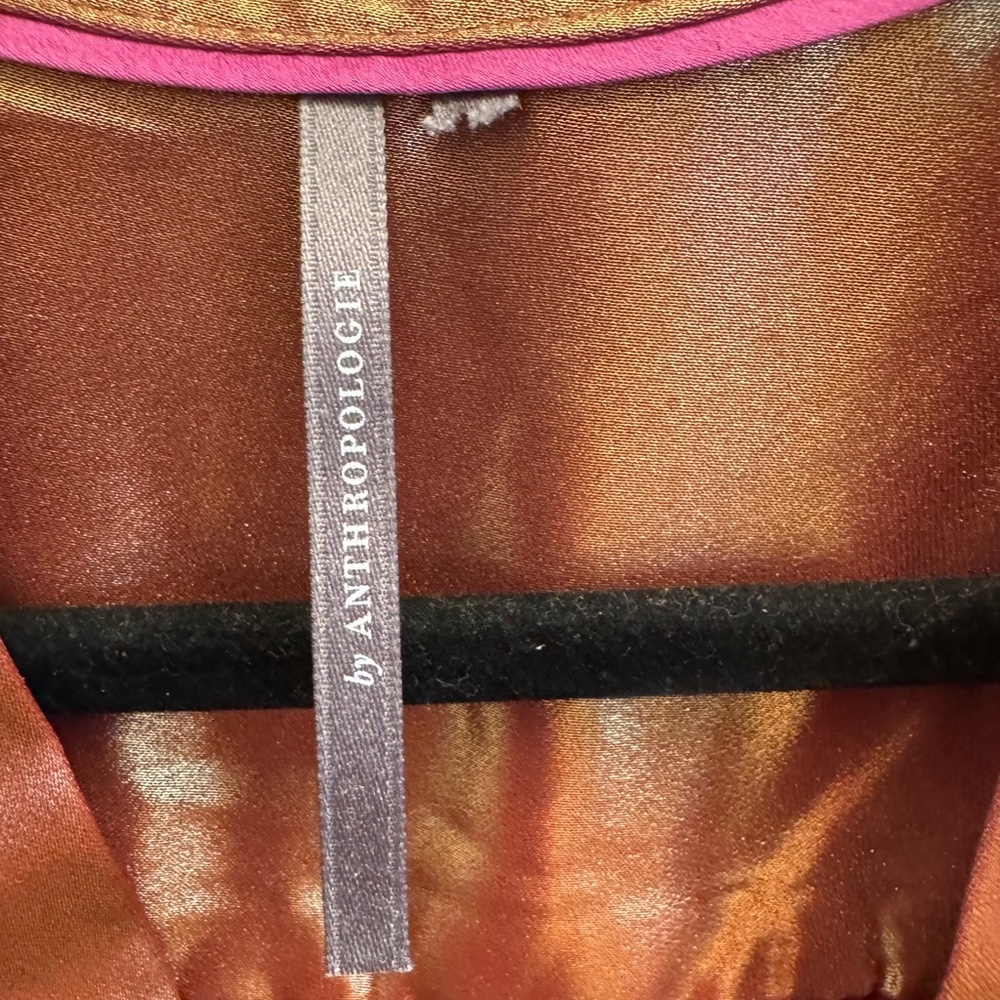 Copper silk blouse - Picture 2 of 2